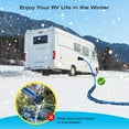 thumbnail image 5 of Rylpoint 75FT Heated Water Hose for RV,Heated Drinking Water Hose with Thermostat,Lead and BPA Free,1/2"Inner Diameter,Temperatures Down to -40°F Self-Regulating,Blue Appearance, 5 of 7