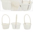 thumbnail image 3 of 1 Set 6pcs Exquisitos cestas tejidas Mini canastas Adornos artesanales (blanco), 3 of 5