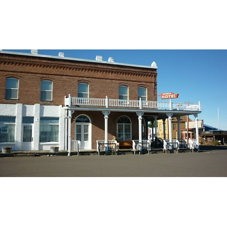 Laminated Poster Ghost Town Oregon Shaniko Hotel Exterior Poster Print 11 x