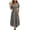 01 Gray, variant on Womens Dresses Floral Tiered Midi Sundress Casual Summer V Neck Flutter Sleeve Striped Sun Dress