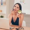 thumbnail image 3 of Unique Bargains 1 Pc Women Large Round Folding Makeup Mirror for Travel Vacation Gold Tone Stainless Steel Glass, 3 of 3