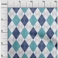 thumbnail image 2 of oneOone Polyester Spandex Blue & Green Fabric Check Argyle Sewing Craft Projects Fabric Prints By Yard 56 Inch Wide, 2 of 4