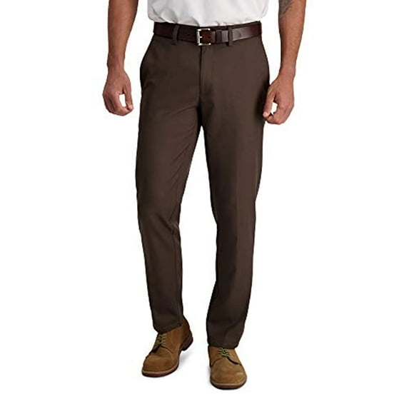 Haggar Men's Cool 18 Pro Slim Fit Premium Flex Flat Front Pant