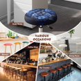 thumbnail image 5 of SCRAWLGOD Sea Turtle Hibiscus Round Bar Stool Covers Set of 4 Smooth Round Bar Stool Seat Covers Soft Elastic Bar Chair Covers for Wooden Metal Bench, Swivel Stools, 5 of 7