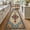 Color 2, variant on SPXUBZ Velvet Round Area Rug Retro Boho Sunburst Mandala Circular Floor Mat Soft Non-Slip Terracotta Sun Ray Accent Carpet for Living Room Bedroom Throw Rug