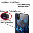 thumbnail image 3 of DALUX MetKase Hybrid Slim Phone Case Compatible with T-Mobile REVVL 4G (2020) - Blue Camo Badge, 3 of 3