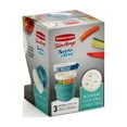 thumbnail image 5 of Rubbermaid TakeAlongs Twist & Seal 1.6-Cup Food Storage Containers, Teal Splash, 3-Pack, 5 of 5