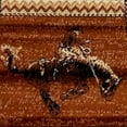 thumbnail image 6 of BizChair Western Area Rug Design 370 Lodge Brown (2 Feet 2 Inch X 7 Feet 2 Inch) Runner, 6 of 6