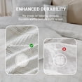 thumbnail image 5 of Regency Heights Waffle Weave Duvet Cover Set King/Cal King Size, Breathable Duvet Cover Set for All Season, 3-Piece Textured Bedding Set with Pillow Shams, White/Multi Color, 5 of 7