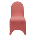 thumbnail image 3 of YCC Linens - 6 Pack Stretch Spandex Banquet Chair Covers - Coral, 3 of 5