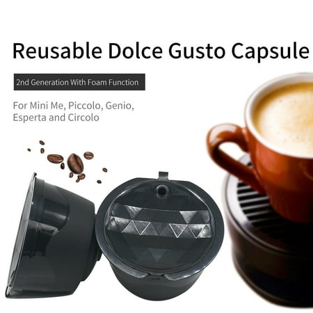 

Cups Solo Cups Coffee Cup 1PC Refillable Coffee Capsule Cup Reusable Filter For Dolce Gusto Nescafe Black