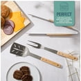 thumbnail image 4 of Gibson Home Barbeque Plus 3 Piece BBQ Tools W/Rubberwood Handles, 4 of 7