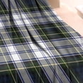 thumbnail image 3 of Blue Green Plaid Checkered Pattern Blanket,Comfortable Soft Flannel Throw Blanket,All Season,Warm Lightweight Blankets for Sofa Bed Couch Living Room Chair,30"x40", 3 of 4