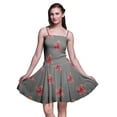 thumbnail image 1 of Bimba Robe d'Été Sans Manches Mini Fluide à Bretelles pour Femme, Robe Soleil à Imprimé Floral - Medium, 1 of 5