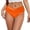 Orange, variant on XEGLSBU Swimsuits for Women Bikini Tops Women's Bikini Bottom Front Swimsuit Ruched Bathing Suit Bottoms Orange Size S