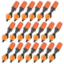 20Pack Garden Irrigation Spray Emitters, 180° Water Flow Drip Sprinklers for Garden Watering System Orange