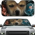 thumbnail image 2 of Foldable Dog Inspired Auto Sunshade Windshield Visor For Car Interior Protection, 2 of 6