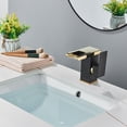 thumbnail image 5 of Black&Gold Bathroom Faucet With Led Waterfall Single Hole Single Handle Sink Basin Faucet, 5 of 12