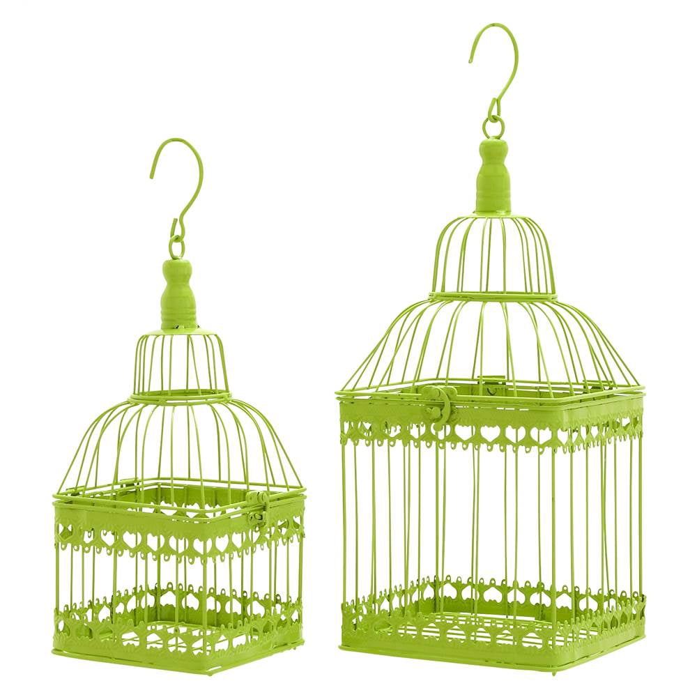 2Pc Rectangular Bird Cage Set