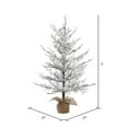 thumbnail image 2 of Vickerman B170530 3 Pi x 27 Po Sapin de Noël Floqué Blanc avec 62 Pointes, 2 of 2