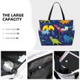 thumbnail image 3 of Fuzoiu Dinosaurs Print Waterproof Beach Tote Bag for Women Girls with Zipper,Sandproof Pool Swim Bag,Large Capacity Beach Travel Bag for Pool Swim Travel Everyday, 3 of 7