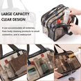 thumbnail image 3 of Ventas promocionales Neceser de viaje portátil, neceser de maquillaje, neceser de PVC impermeable de gran capacidad, neceser transparente para mujeres y niñas, 3 of 5