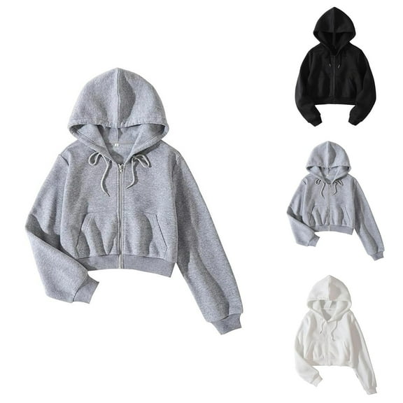 Women'S Sweatshirt Women's Solid Color Sweatshirt Women'S Fashion Hoodies Sweatshirts Long Sleeve Drawstring Hoodies Crop Top