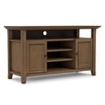 thumbnail image 3 of Simpli Home Amherst 54 inch Wide Solid Wood TV Stand in Rustic Natural Aged Brown For TVs up to 60 inches, 3 of 12