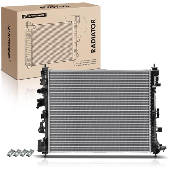 A-Premium Engine Coolant Radiator Assembly Compatible with Chevrolet Equinox 2018-2022 & GMC Terrain 2018-2022, 1.5L 2.0L, Replace# 23270570, 84142649