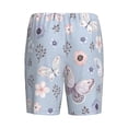 thumbnail image 5 of Gaeub Blue Butterfly Printed Men's Short Pajama Pants, Lightweight Lounge & Sleep Bottoms Keep You Cool - 3X-Large, 5 of 9