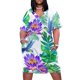 thumbnail image 1 of Vestido holgado con bolsillos para mujer falda con diseño de Humming Birds ropa coreana elegante, 1 of 6