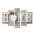 thumbnail image 6 of 5 Pcs Set Wood Family Signs Wall Decor Decorative Wooden Blocks Rustic Letters Cutout Farmhouse Home Decor Living Room Kitchen Housewarming Gift (No frame), 6 of 12