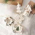 thumbnail image 7 of FAMTKT Christmas Ornaments Christmas Wreath Snowflake Christmas Tree Hanging Ornaments Decorative Props for Scene Arrangement, 7 of 7