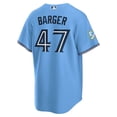 thumbnail image 2 of Men's Toronto Blue Jays Nike 50th Anniversary Addison Barger Alternate Replica Jersey - Powder Blue, 2 of 2