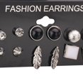 thumbnail image 2 of Guardurnaity 12 pares de aretes con forma geométrica para mujer y niña, aretes decorativos de circonita chapados en Metal, joyería de moda con Ropa, zapatos y accesorios Miscelánea catorce, 2 of 5