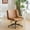 Brown, variant on Ktaxon Armless Office Desk Chair with Wheels,Faux Leather Cross Legged Wide Chair, Adjustable Swivel Computer Task Chairs for Home,Office,Make Up,Small Space,Bed Room Brown