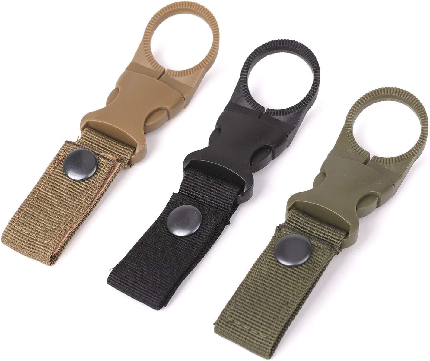 Porte-bouteille à Clip - Sangle Avec Boucle Pour Camping, Randonnée - Lot De 1, 2 Ou 3 - Neuf