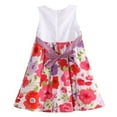 thumbnail image 2 of Little Girls Purple Flower Shoulder Accent Dress 6, 2 of 2
