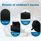 thumbnail image 4 of Boinas clásicas para bebés y niñas, gorro de artista sólido, boina de pintor cálida para niños pequeños, circunferencia de la cabeza de 48-53 cm para 2-8 años, 4 of 8