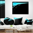 thumbnail image 4 of Designart Blue Flames Digital Artwork - Abstract Throw Pillow - 16x16, 4 of 5