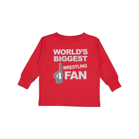 Inktastic Wrestling Fan sports Boys or Girls Long Sleeve Toddler T-Shirt
