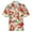 B Red, variant on Men'sShirts Relaxed Fit Skull Print Button Up Lapel Short Sleeve Shirt Breathable Relaxed Fit Casual Vacation Shirts for Men