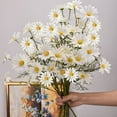 thumbnail image 4 of 10 Pcs Faux Flowers 21'' Fake Flowers Artificial Daisies Silk Plants Outdoor Wildflower Stems for Wedding Party Kitchens Home Room Outdoor Planters Decorations (White), 4 of 8