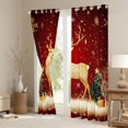 thumbnail image 3 of Castle Fairy Teenagers Golden Deer Black Out Curtains,Festival Xmas Curtains Pack of 2 (42x63 Each),Sparkling Sequin Bedroom Curtains,Microfiber Bedroom Decor, 3 of 6