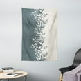 thumbnail image 1 of Vintage Floral Tapestry, Antique Ornament in Floral Style Old Fashion Curls Baroque Revival, Wall Hanging for Bedroom Living Room Dorm Decor, 40W X 60L Inches, Charcoal Grey Beige, by Ambesonne, 1 of 2