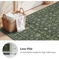 thumbnail image 4 of LIVEBOX Washable Area Rug 5x7 - Large Green Boho Living Room Rug Vintage Rugs for Bedroom, Lightweight Retro Carpet Floral Accent Rugs for Dining Room High Traffic Area, 4 of 6