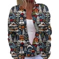 thumbnail image 1 of DuoJiaJ Cardigan pour Femmes, Cardigan à Boutons Imprimé de Noël Automne et Hiver à la Mode, 1 of 5