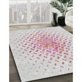 thumbnail image 3 of Ahgly Company Machine Washable Indoor Round Transitional White Smoke Area Rugs, 3' Round, 3 of 7