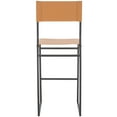 thumbnail image 6 of SAFAVIEH Layne Scandinavian Style Barstool, Cognac/Black (18 in. W x 18 in. D x 43 in. H), 6 of 10