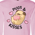thumbnail image 4 of Inktastic Valentines Day Pugs & Kisses with Hearts Long Sleeve T-Shirt, 4 of 5